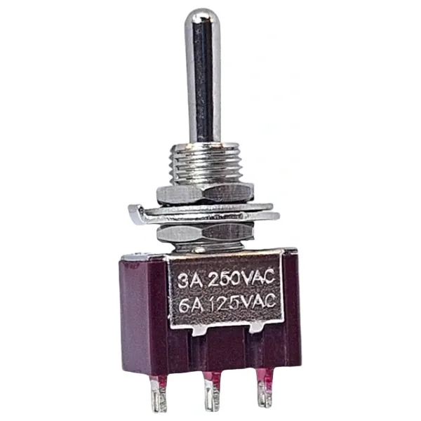IC-142 Toggle Switch Yaylı On-Off-Mom (Kaliteli) Ø6mm MTS-113