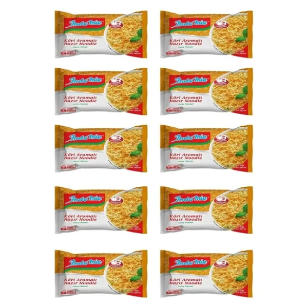 Indomie Köri Aromalı Hazır Noodle 10'lu