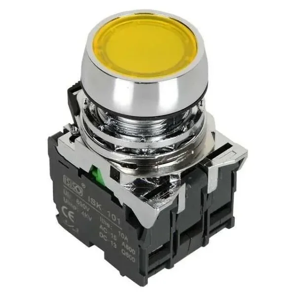 ISM-BW35M5 220V Yaylı Buton - Sarı