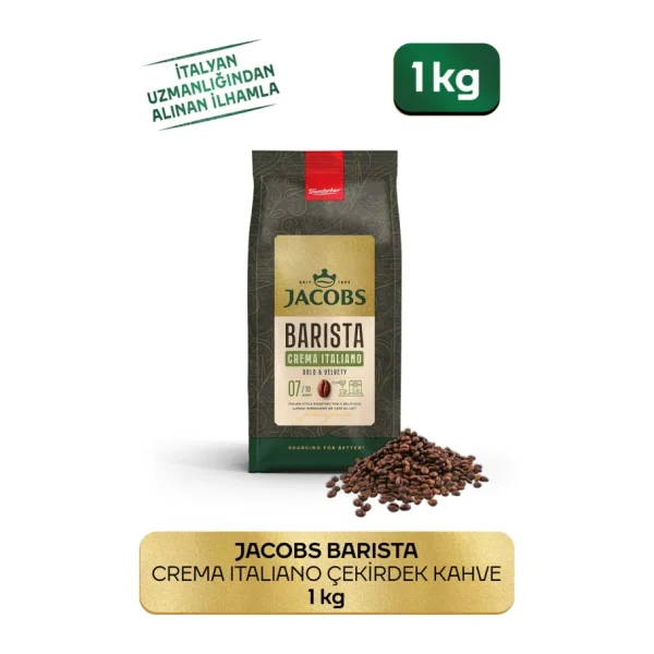 Jacobs Barista Editions Crema Italiano Çekirdek Kahve 1 kg