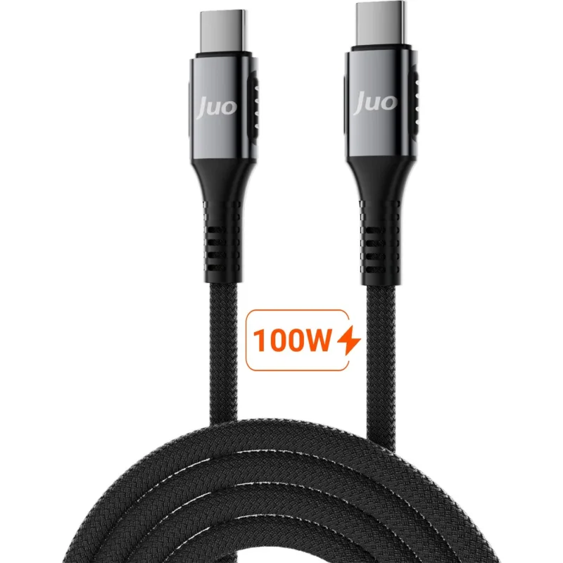 Juo JCBK101 100 W 1 m Type-C to Type-C Hızlı Şarj Kablosu