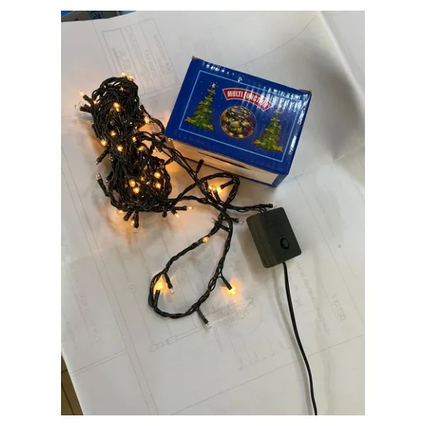 Kırgıl Ledli Günışığı Renk 5 Mt Led Yılbaşı Ağaç Süsü Sarkıt Işık