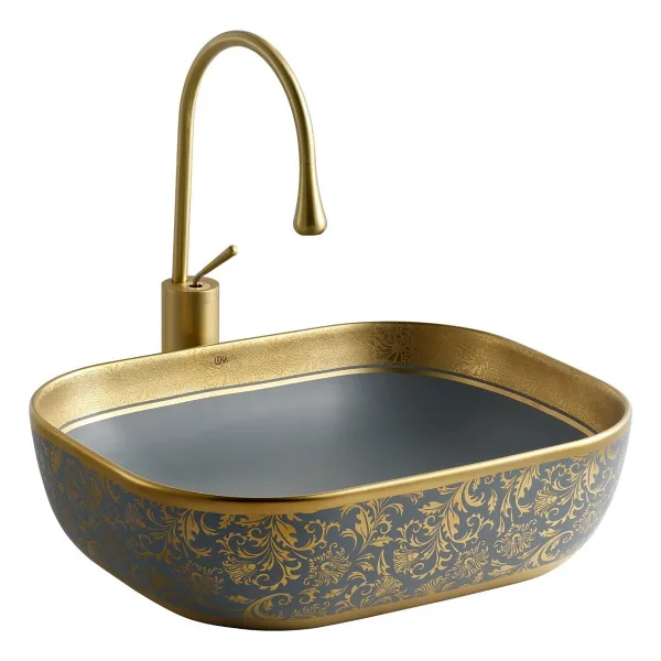 Lena EH-4290MGA Tezgah Üstü Porselen Lavabo