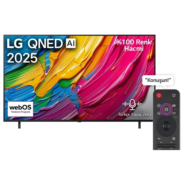 LG 55QNED80A6A 4K Ultra HD 55" 140 Ekran Uydu Alıcılı webOS Smart QNED TV