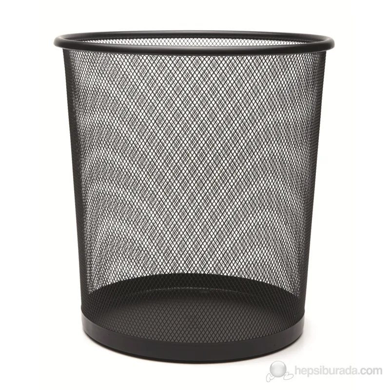 Mas 854 10 lt Metal Tam Perforeli Gri Çöp Kovası