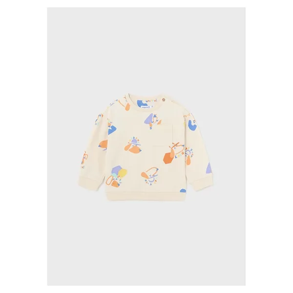 Mayoral Erkek Bebek Sweatshirt - - Krem - 12-Ay - 1 Yaş