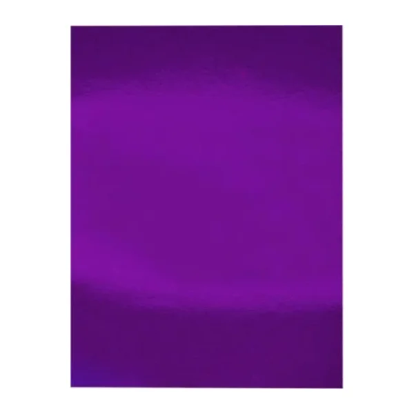 Metalik Fon Kartonu 50X70 Mor Rulo Şeklinde - 6 Adet