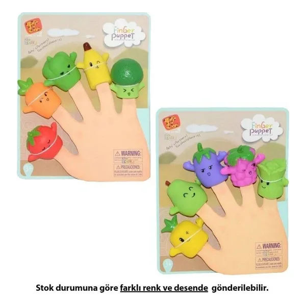 Meyveler - Sebzeler Parmak Kukla 5mp#039li Set