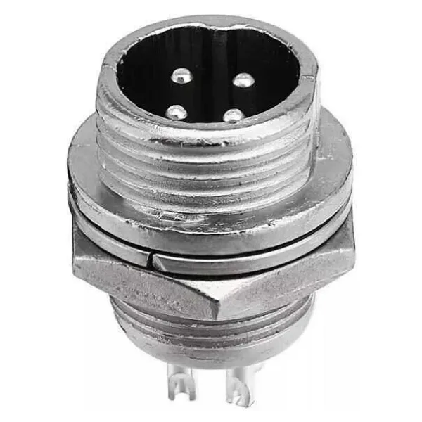 Mike Konnektör 4-Pin 12mm - Erkek