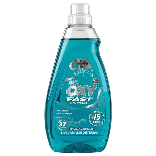 Mr. Oxy Fast Beyaz ve Renkliler için Sıvı Detarjan 37 Yıkama 1.48 lt