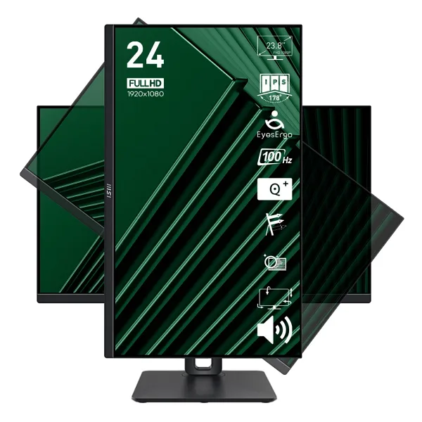 MSI PRO MP245PG 23.8" 1 ms Full HD Pivot IPS 100 Hz Monitör