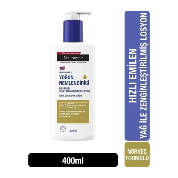 Neutrogena Yağ Ile Zenginleştirilmiş Losyon 400 ml