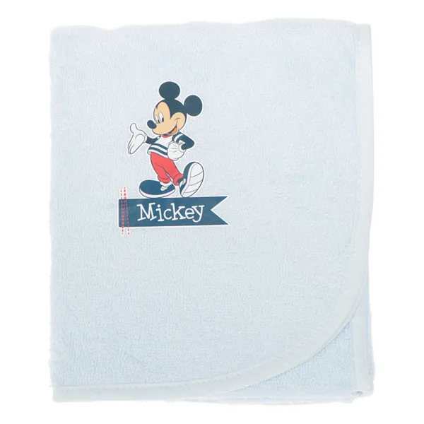 Özdilek Mickey Mouse Nakışlı Bambu Yenidoğan Bebek Pelerini