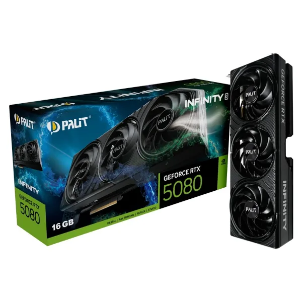 Palit RTX 5080 Infinity 3 NE75080019T2-GB2035S 256 Bit GDDR7 16 GB Ekran Kartı