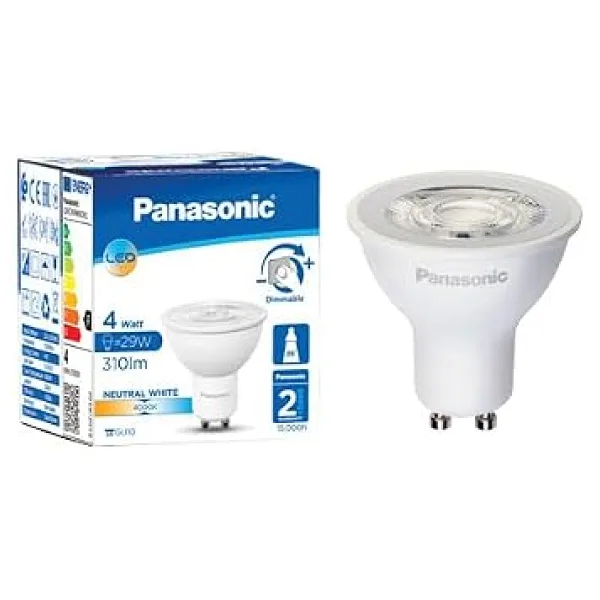 Panasonic GU10 LED Dim Lamba 4W 310LM 4000K