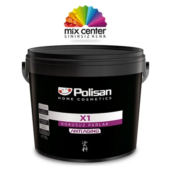 Polisan İç Cephe Boyası 0,75 Lt Parlak Beyaz Su Bazlı Kokusuz