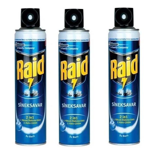 Raid Sinek Öldürücü Sprey 300 ml 3'lü