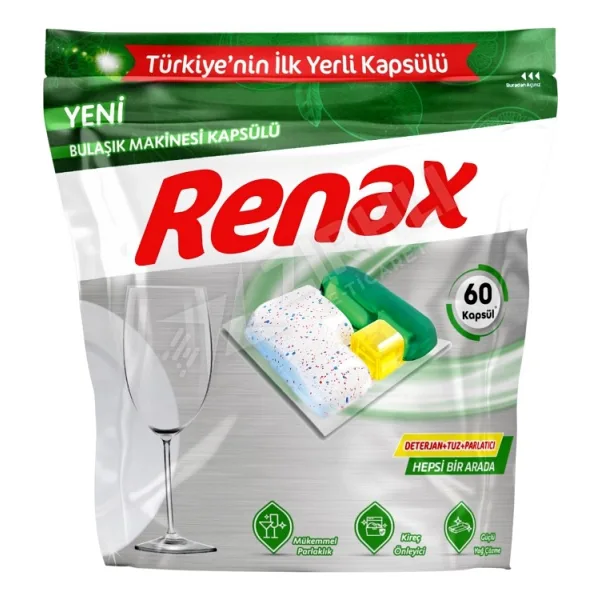 Renax Bulaşık Makinesi Kapsülü 60'lı
