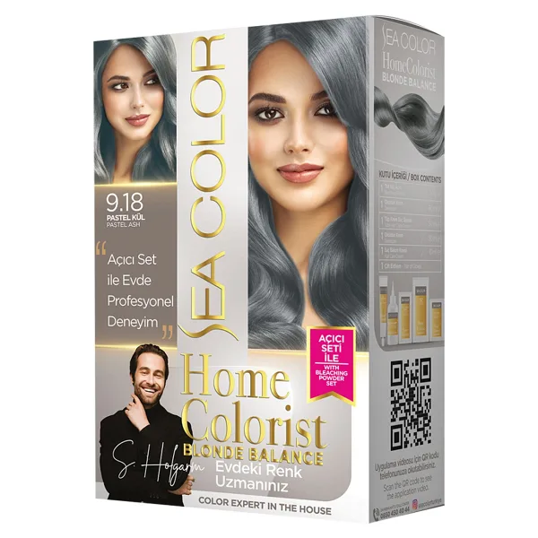 Sea Color Home Colorist 9.18 Pastel Kül Saç Boyası