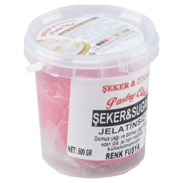 Şeker & Sugar Fuşya 500 gr Şeker Hamuru