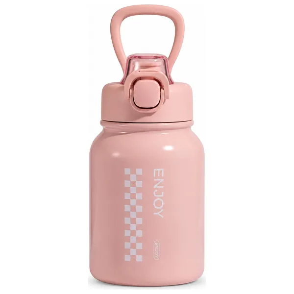 Shotay Chees ST-8150 600 ml Pembe Çelik Pipetli Termos Matara
