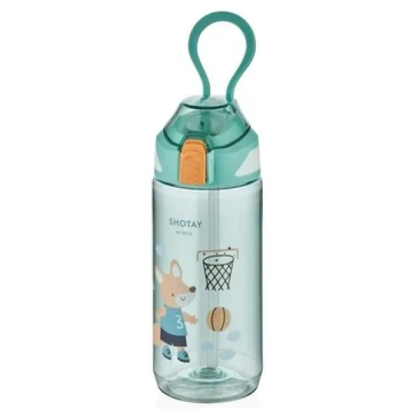 Shotay ST-6619 570 ml Tritan Pipetli Çocuk Su Matarası