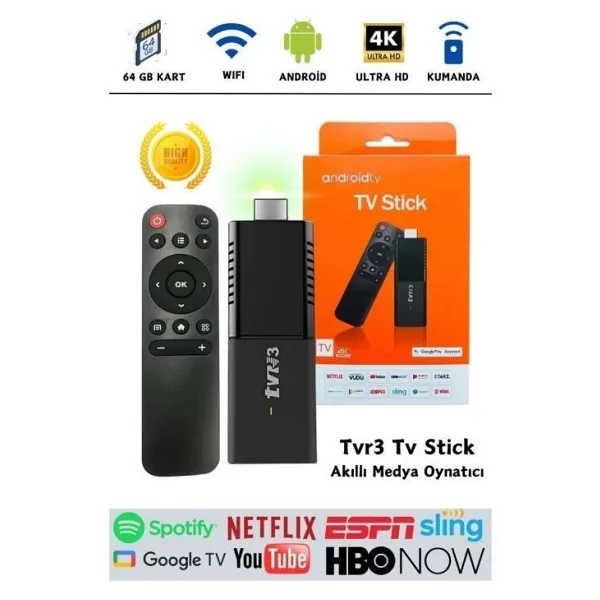 Torima TV Stick 4K Ultra HD Android TV Box