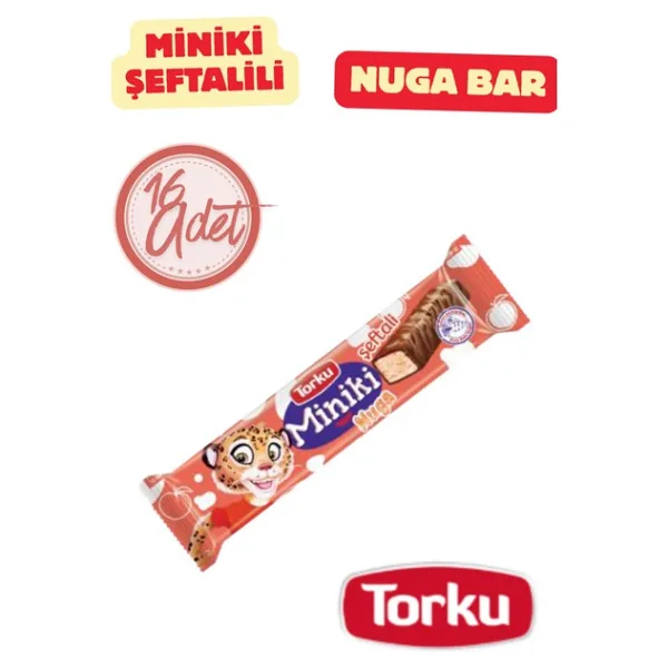 Torku Miniki Şeftalili Nuga Bar 25 G x 16 Adet