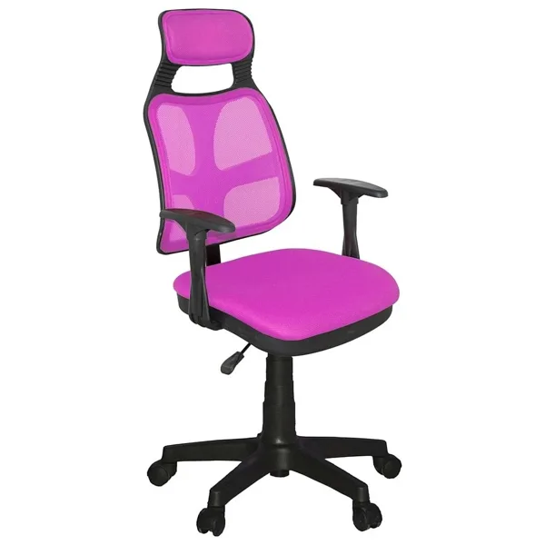 Türksit AS File Plastik Ayaklı Pembe Çalışma Koltuğu
