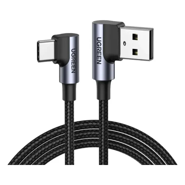 Ugreen USB To Type-C 90 Derece Şarj Ve Data Kablosu 2 Metre