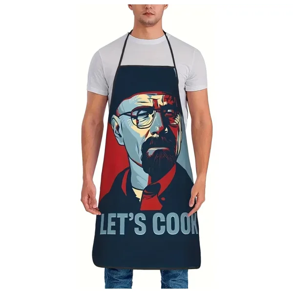 Valkyrie Let's Cook Baskılı Komik Mutfak Önlüğü Unisex Ayarlanabilir Askılı Walter White