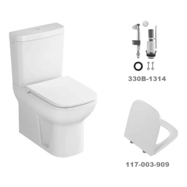 VitrA S20 KARE Klozet Takımı+Soft Kapak+Basmalı İç Takım