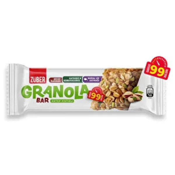 Züber Antep Fıstıklı Granola Bar 25 Gr