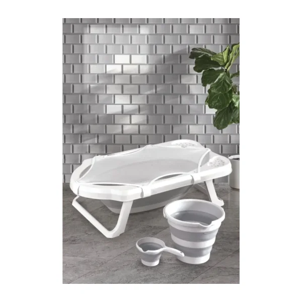 Zuu Baby Bebek Küveti Katlanır Banyo Seti Hediye Fileli