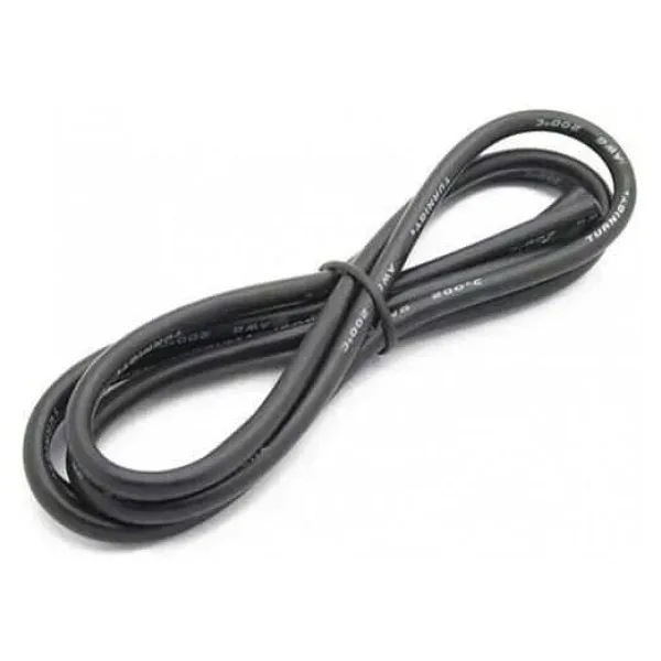 18 AWG Silikon Kablo Siyah - 1 Metre