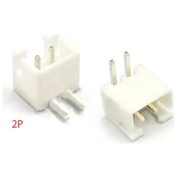 2 Pin JST-XH 2.54 Tunik Konnektör Erkek Eğik 90°