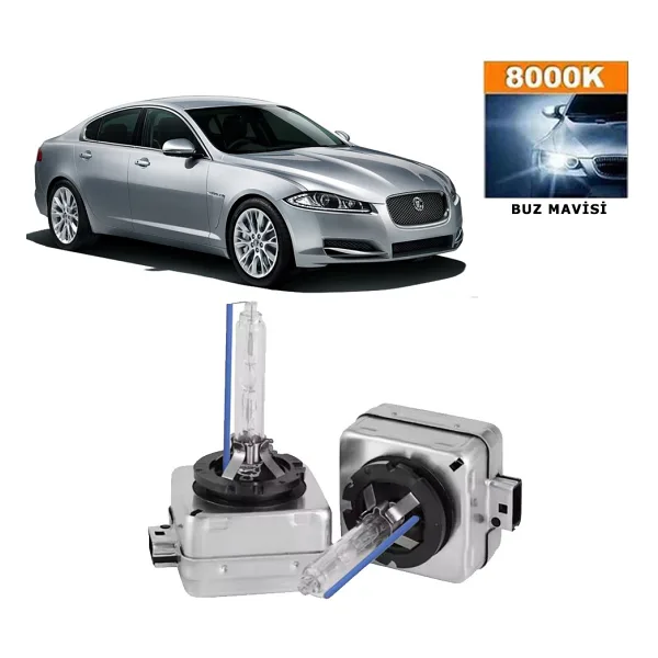 3 Tıkla Jaguar Xf 2012-2019 D3S / D3R 8000K Buz Mavisi Hıd Xenon Ampul 2 Adet