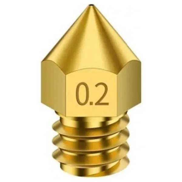 3D Yazıcı-Printer MK8 0.2mm Pirinç Nozzle