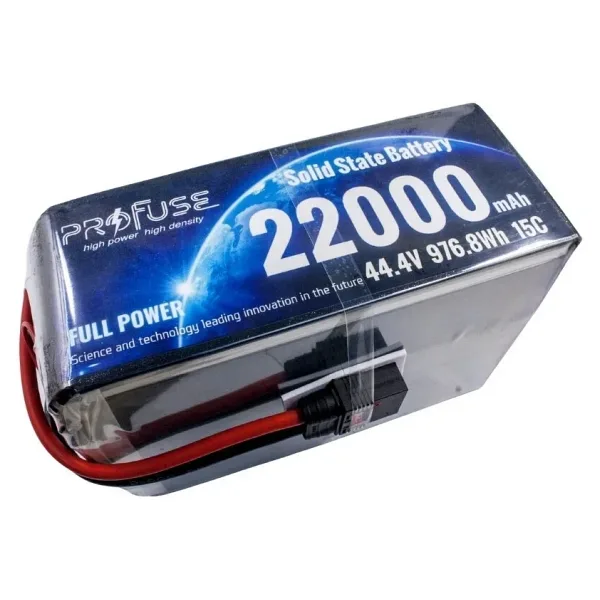 44.4V 12S 22000mAh 15C Solid State Lipo Batarya