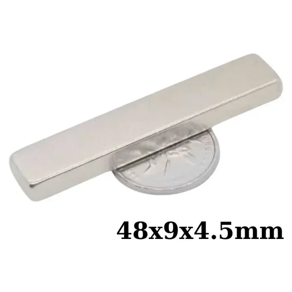48X9x4.5mm Neodyum Güçlü Mıknatıs - Neodim Magnet