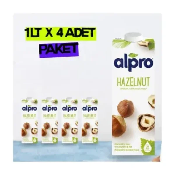 Alpro Fındık Sütü 1 lt 4'lü