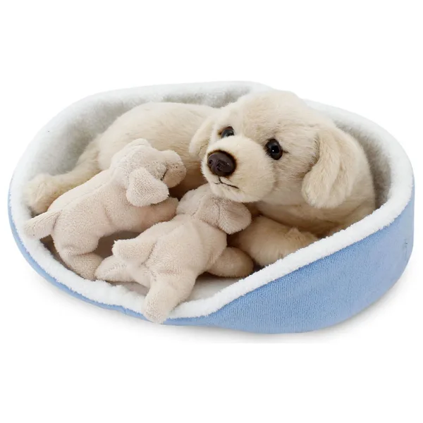 Animals Of The World Sepette Yavrulu Labrador Peluş Oyuncak