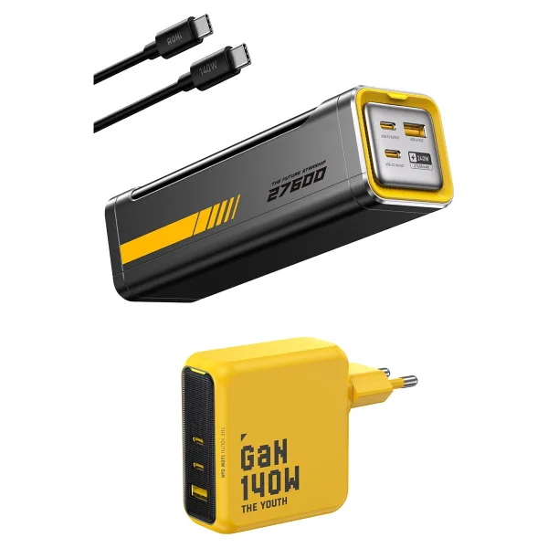 Aohi 27.600 Mah 240w Powerbank, Youth 3 Portlu Şarj Adaptörü