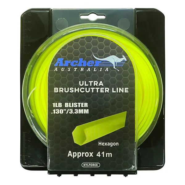 ARCHER AUSTRALIA Archer Misina 3.3 Mm 41 Metre 6 Köşe - Sarı Ultra Brushcutter Line
