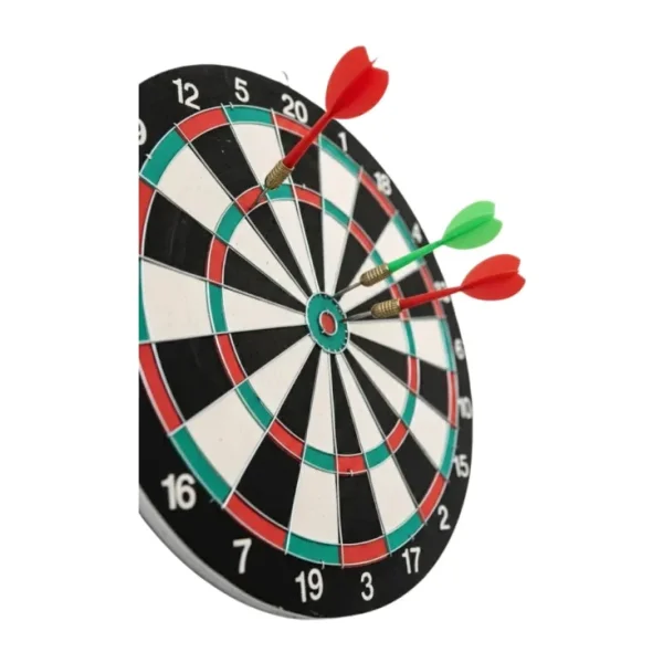 Astraltech Kaliteli Ahşap 15 Inç Dart Tahtası Kolay Montajlı 4 Ok