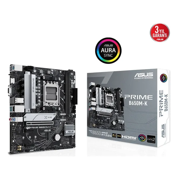 Asus Prime B650M-K DDR5 6400MHZ AM5 Micro ATX Anakart