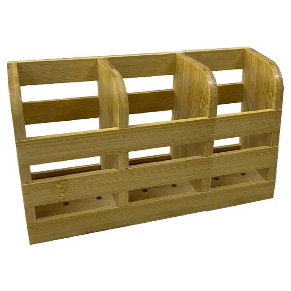 Bambu Kaşıklık 3 Bölmeli Organizer