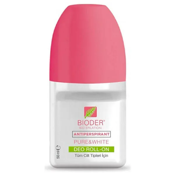 Bioder Antipersprant Pure & White Unisex Roll-On 50 ml