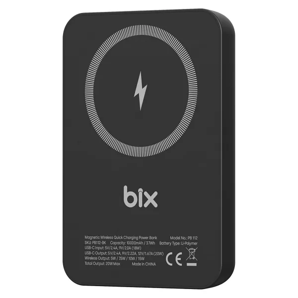 Bix PB112 10000 mAh Hızlı Şarj MagSafe Powerbank
