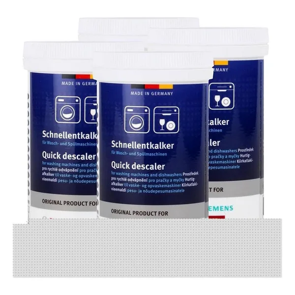 BSH 4 x Schnellentkalker 250 g - çamaşır-ve bulaşık makinesi için, kireç çözücü